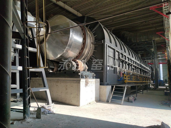 φ3.5×70米菱鎂礦焙燒外加熱回轉窯